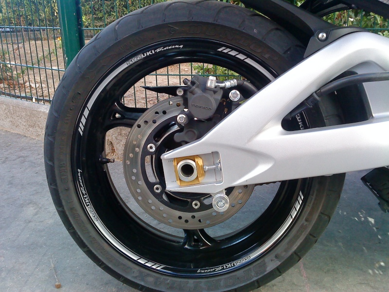 Or Mat Jante de Moto d/écalcomanies Autocollant Accessoire pour Suzuki GSR 750