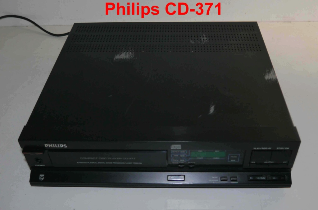 Lecteur CD vintage Philips CD-371 à réviser (affichage)