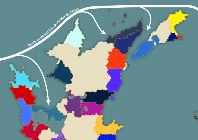 Carte de la route maritime